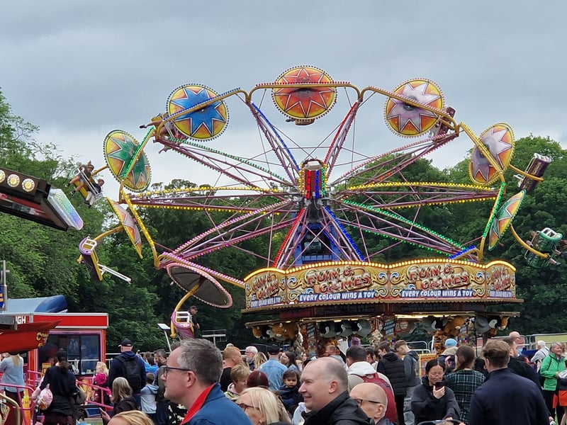 This ride at Meadows Festival 2026 took thrill-seekers spinning through the air at the large Edinburgh city centre park.