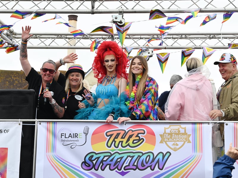 A colourful scene on the promenade at the Blackpool Pride Parade 2026.