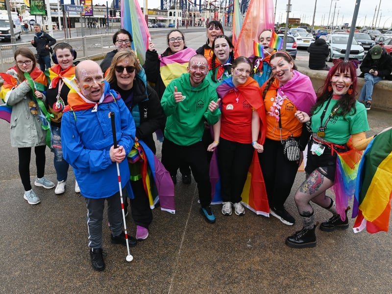 A colourful scene on the promenade at the Blackpool Pride Parade 2026.