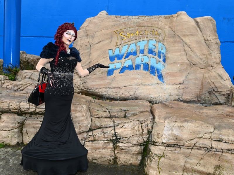 This year's parade started at the Sandcastle Water Park