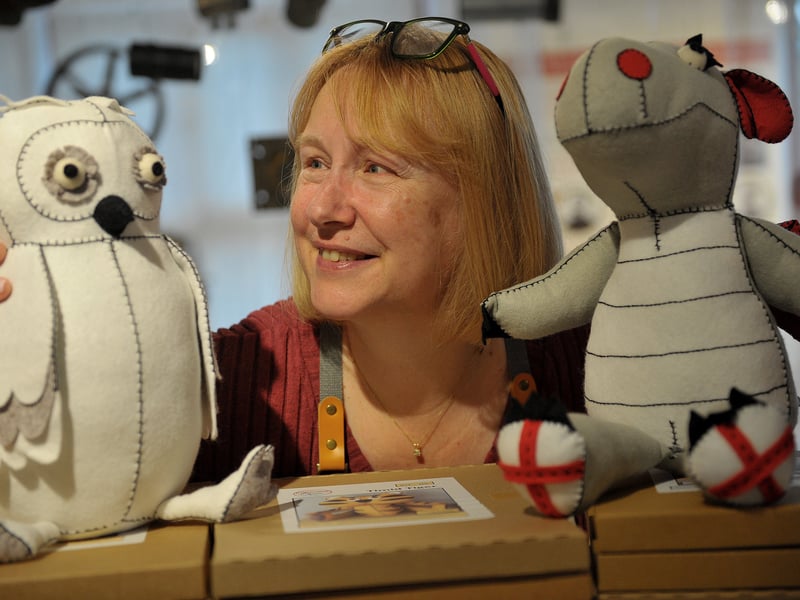 Jo Swales with a couple of her Cherished Chums.