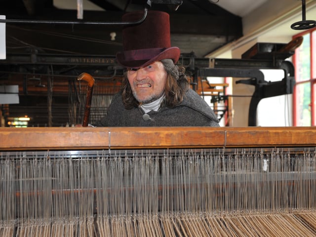 Dave Hunt of The Luddites historical reenactors.