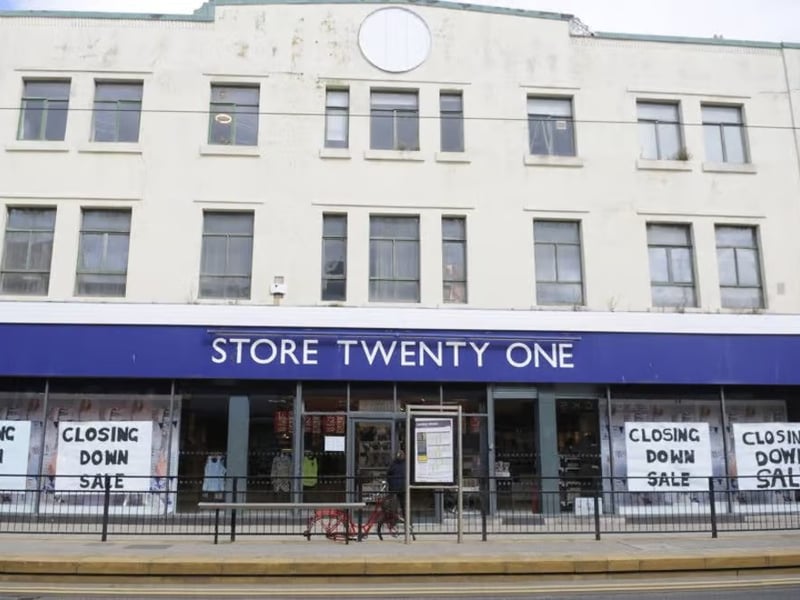 As Store Twenty One closed down