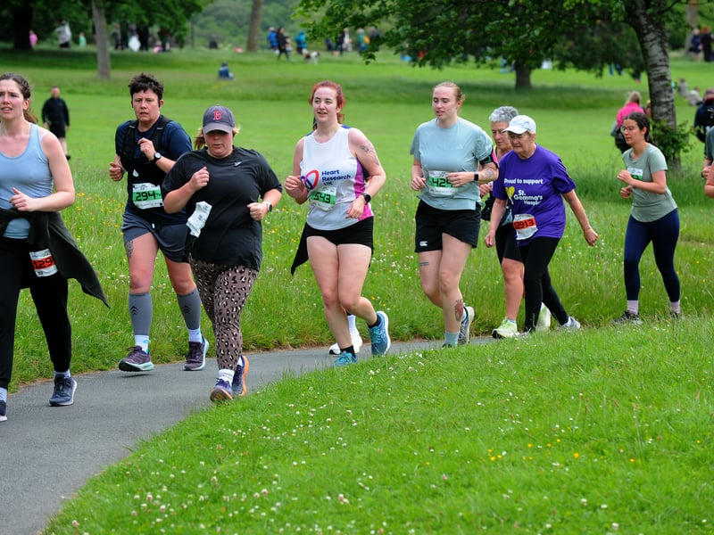 Each race was made up of laps around the park.