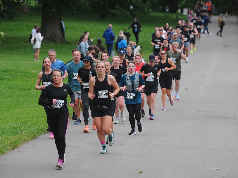 The event featured a 5k, 10k and half marathon run around the park.