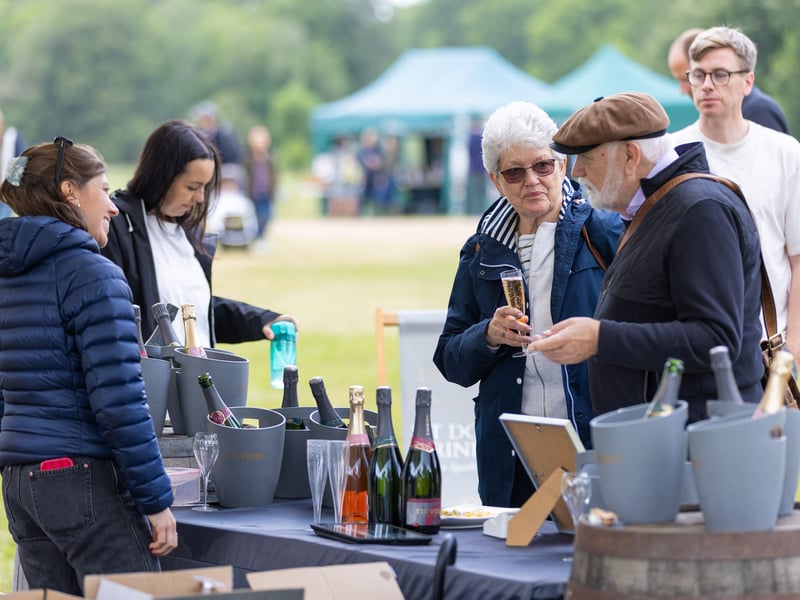 Pictured: Many people has attended to South downs festival to try some food from the local farmers. Picture:Marcin Jedrysiak