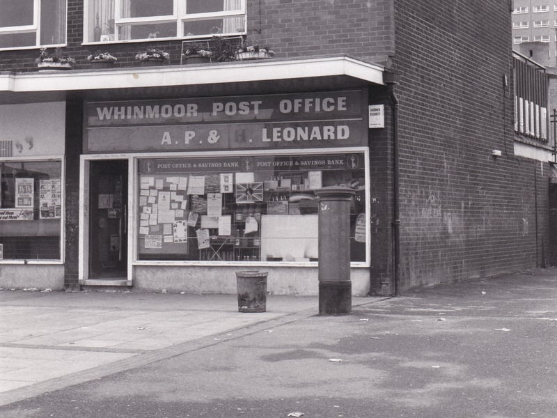 Whinmoor Post Office pictured in September 1977.