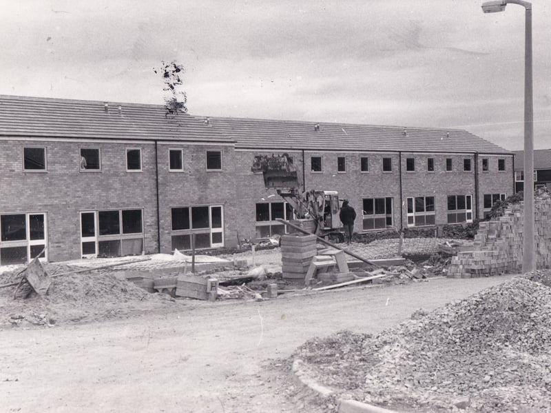 New town houses built on Whitelaith Close in October 1974.