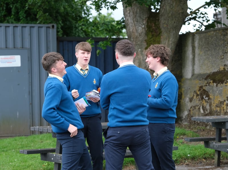 CBS Thurles students following Maths Paper 1 last Friday afternoon