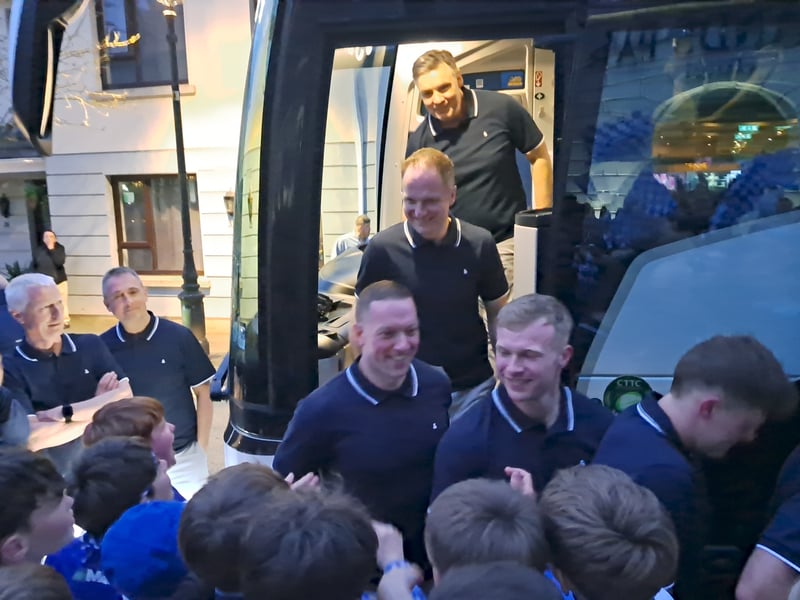 Laois fans get great welcome home.