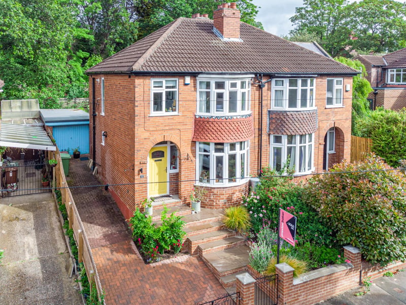 This three-bedroom and one-bathroom semi-detached house is on sale with Preston Baker for £375,000.