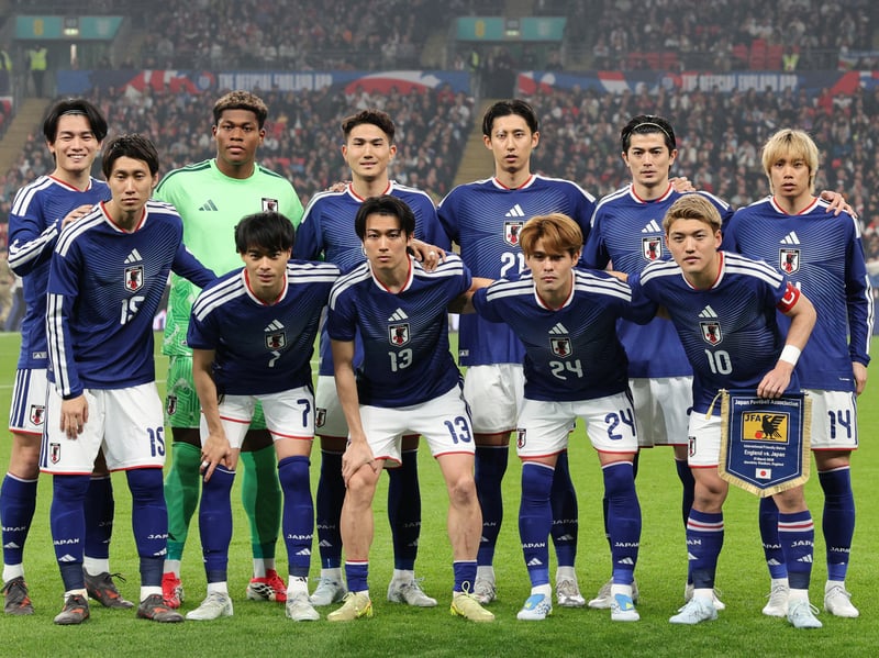 Japan have always enjoyed striking kits, and this Adidas design is no exception. The mainly blue design has a sharp v-neck collar outlined with crisp red and white trim, mirroring the colours of the national flag. The pattern in the centre bounces off the badge too. Extremely smart.