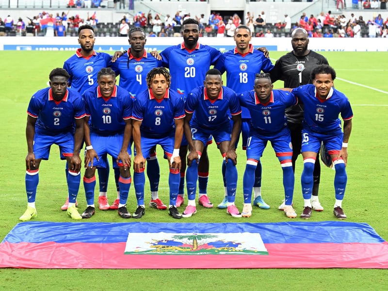 They may be one of the smallest nations at the tournament, but they're making a big splash with their royal blue home kit by Saeta. Bright and bold, without being overzealous, it includes a sublimated tonal graphic of the Citadelle Laferriere—a massive mountaintop fortress in Haiti—topped with a flying Haitian flag. Outstanding work.