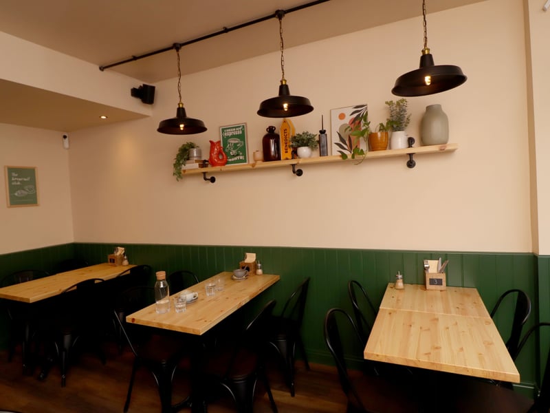 Inside of the new breakfast spot in Waterlooville.