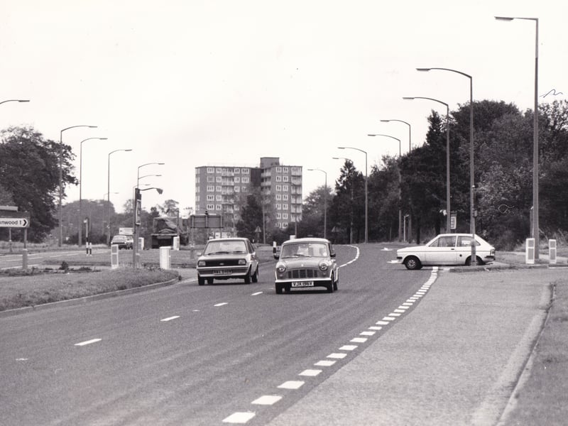 The Tongue Lane junction with the Ring Road pictured in October 1983.