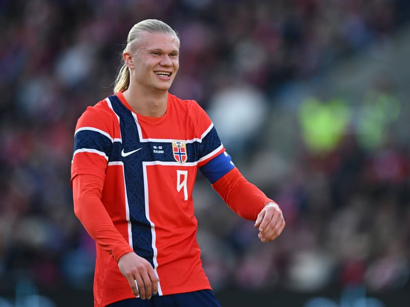 The Norway kit, designed to look like their flag, should not work at all. But it's one of the best kits at the tournament. Our runner-up. Memorable.