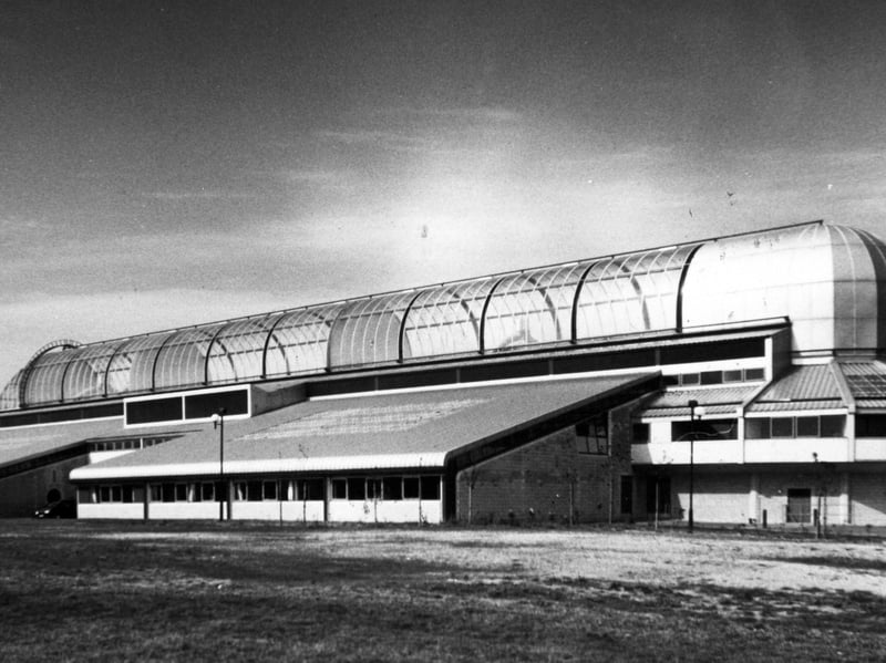 The Perronet Thompson School, Hull, in 1994. It was nicknamed the 'Star Ship Enterprise' due to its futuristic design, including the semi-circular roof utilising 'solar gain' as an integral part of the gas-fired heating system.