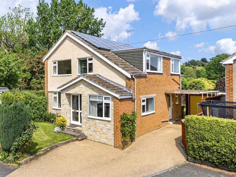This four-bedroom and two-bathroom detached house is now on sale with Shankland Barraclough for £460,000.