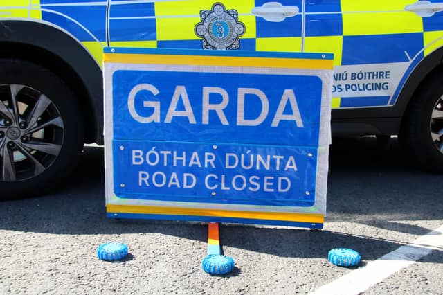 The driver of the first car left the scene on foot and Gardaí are seeking to identify this person