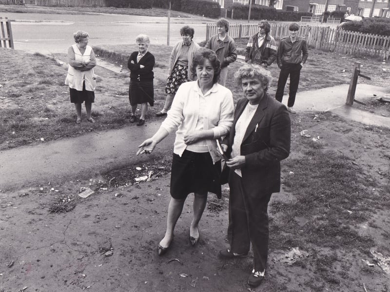 April 1988 and angry residents hit out at "callous and disgusting treatment by the city council after their gardens were turned into mud baths. They were seeking compensation from the council after turning down an offer of £40 inconvenience money. David Garland, treasurer of the Winrose Tenants' Association, said the problem began a year ago when the highways department carried out work on Windmill Road.