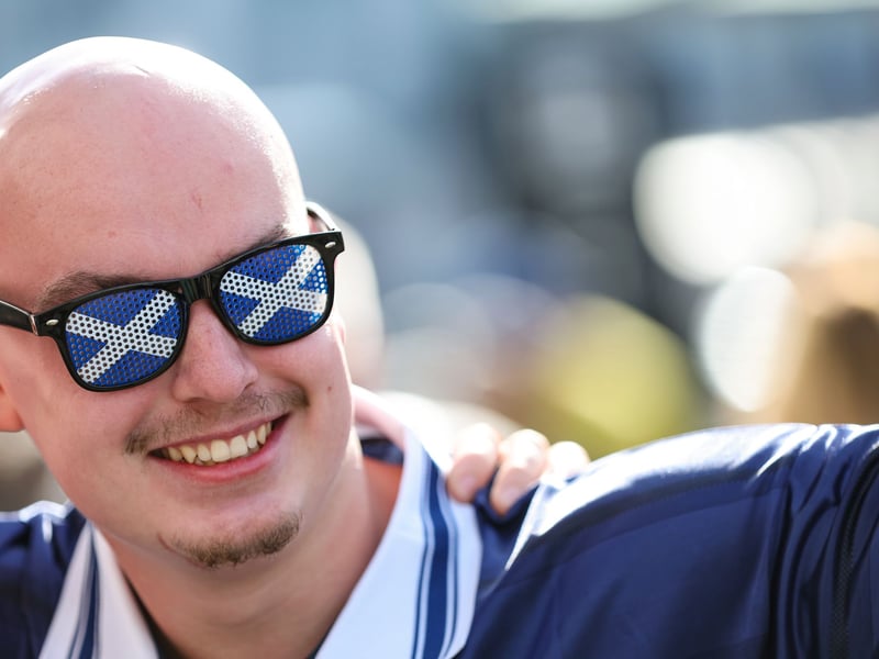 This Scotland fan is definitely World Cup ready.