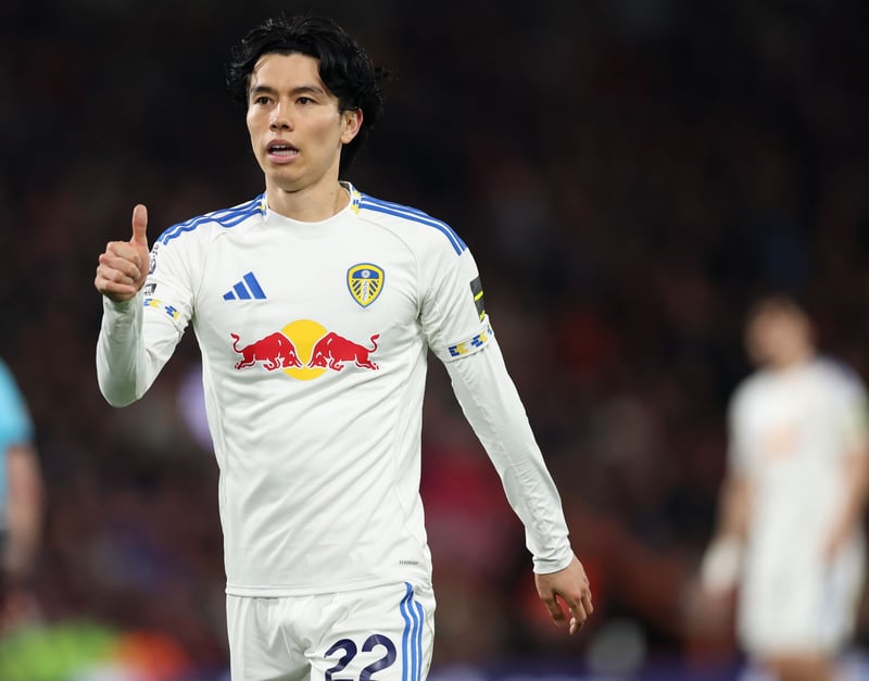 The fourth Leeds player who has represented the club at the World Cup with Japan and a player who would probably make the first choice XI if Farke went with three centre mids as opposed to three attackers - as seems more likely with Wilson and Okafor.