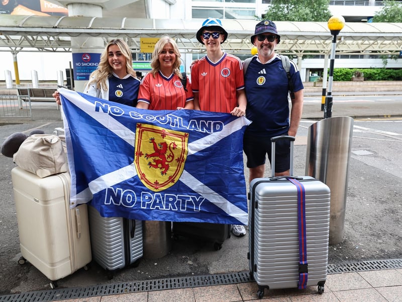 These four Scotland fans are ready for the World Cup in the United States.