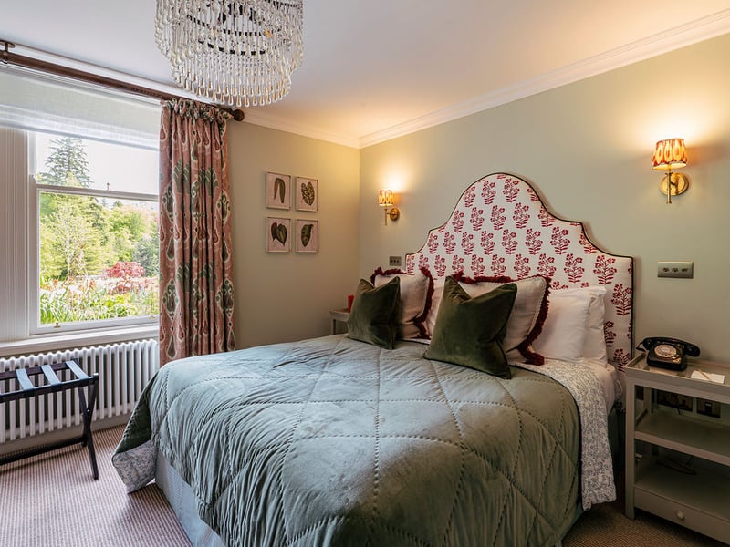 One of the new bedrooms, which have been created as part of the renovation