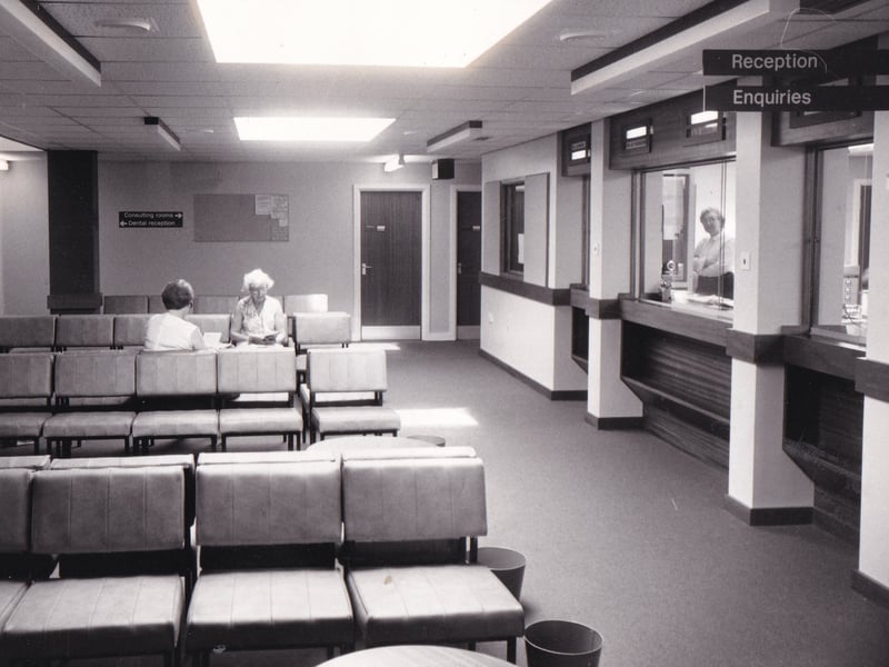 Inside the new Meanwood Health Centre in September 1981.