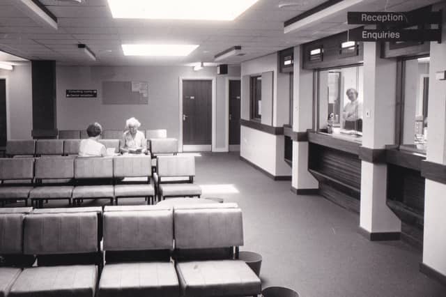 Inside the new Meanwood Health Centre in September 1981.