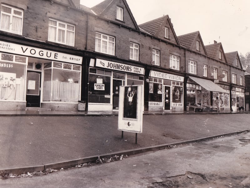 Do you remember these shops? Pictured in October 1988.
