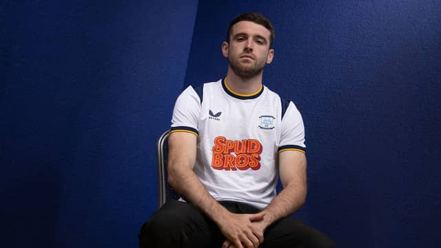 Ben Whiteman in the new PNE home shirt