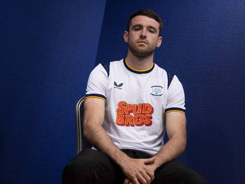 Ben Whiteman in the new PNE home shirt
