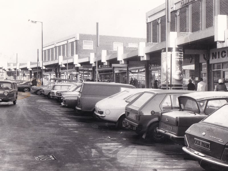 Bramley Shopping Centre in April 1978.