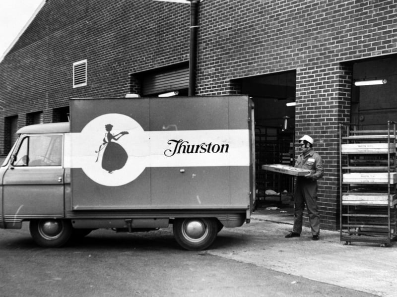 A van is loaded with freshly baked supplies at the new Thurston Bakery in October 1974.