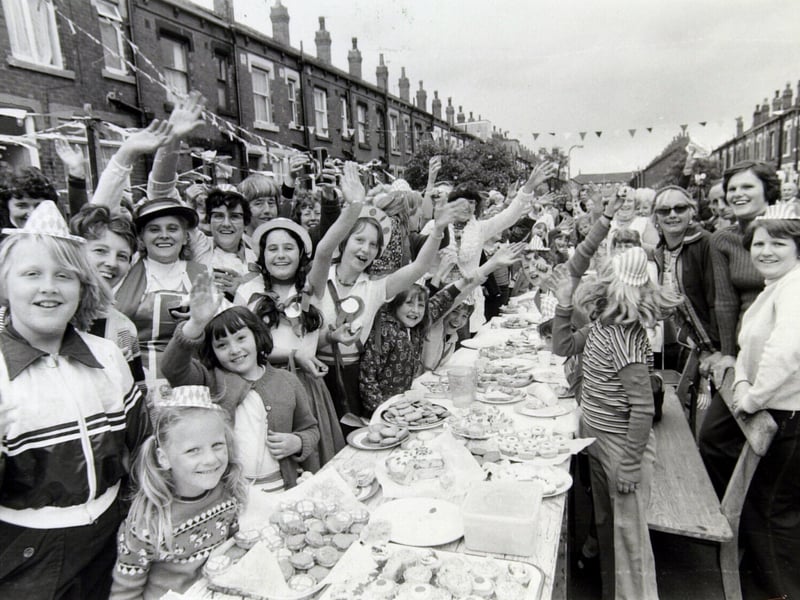A good old fashioned party in full swing at Back Cross Flatts Place for the Jubilee in June 1977.