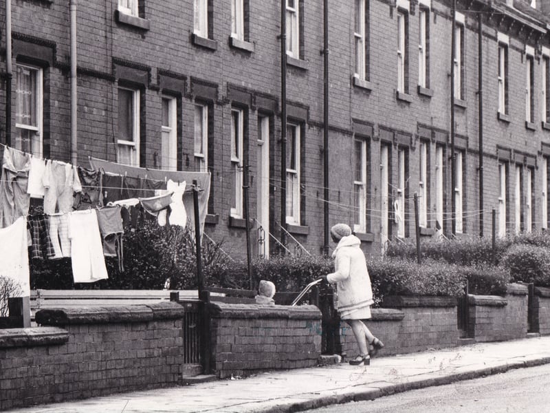 Garnet Terrace pictured in February 1977. It was part of the Garnets complex which Leeds Federated Housing Association planned to work on at an estimated  cost of £250,000.
