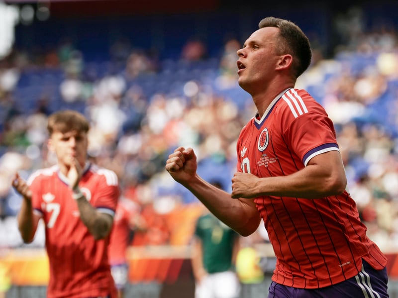 Started two of Scotland's three group games, but didn't find the target at the World Cup. Given an average rating of 6.59 for his performances, he took just four shots at goal during the tournament.