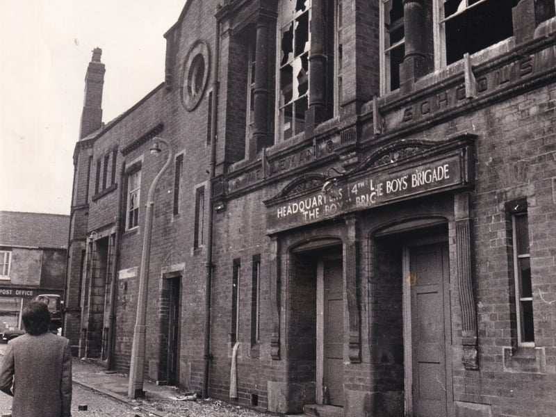 The headquarters of 4th Leeds Boys Brigade on Waterloo Road pictured in July 1973. 