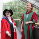 Dr Mary Harney with Dr Maeve O’Rourke, PhD supervisor and senior lecturer in the Irish Centre for Human Rights, University of Galway. 
