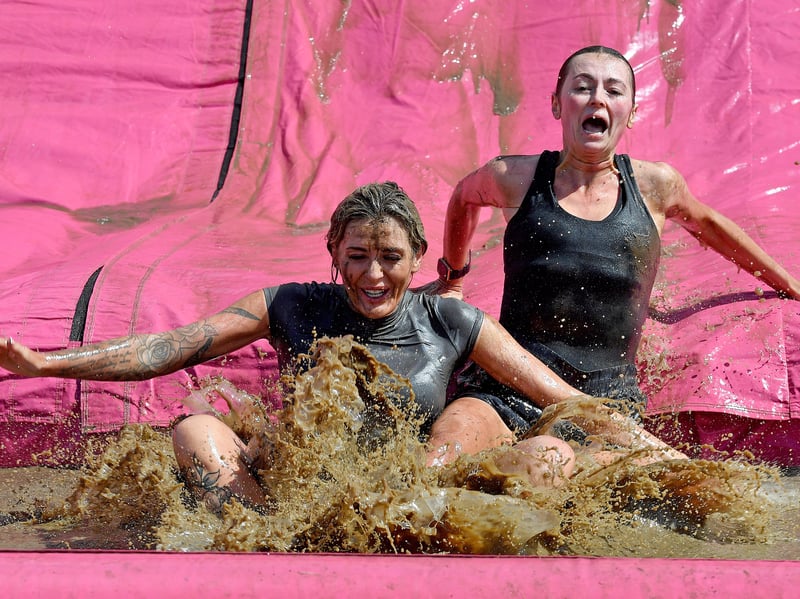 Race For Life Pretty Muddy event at Sandwell Valley Park.