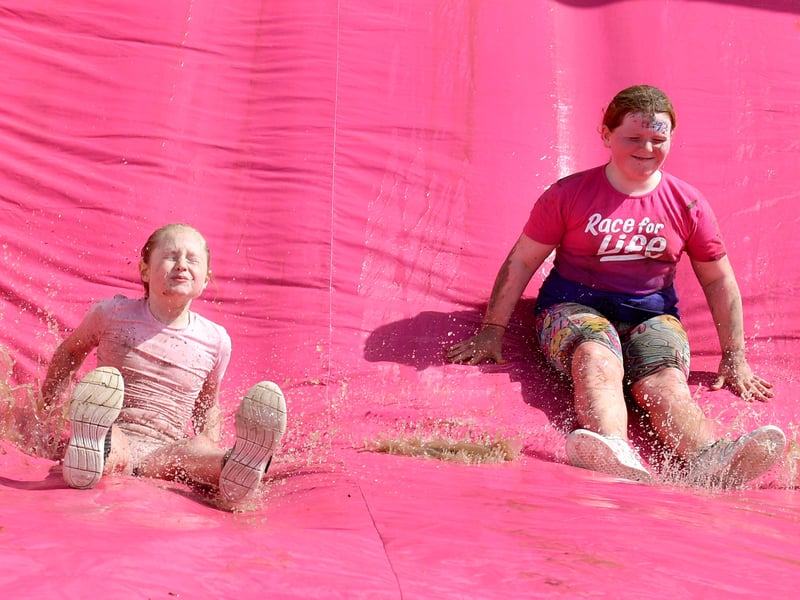 Race For Life Pretty Muddy event at Sandwell Valley Park.