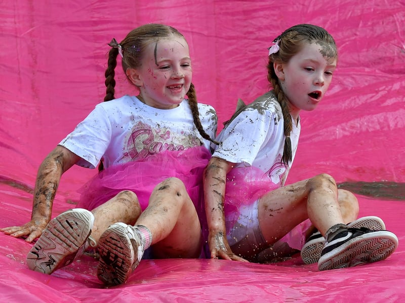 Race For Life Pretty Muddy event at Sandwell Valley Park.