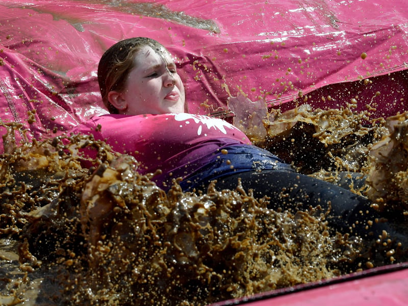 Race For Life Pretty Muddy event at Sandwell Valley Park.
