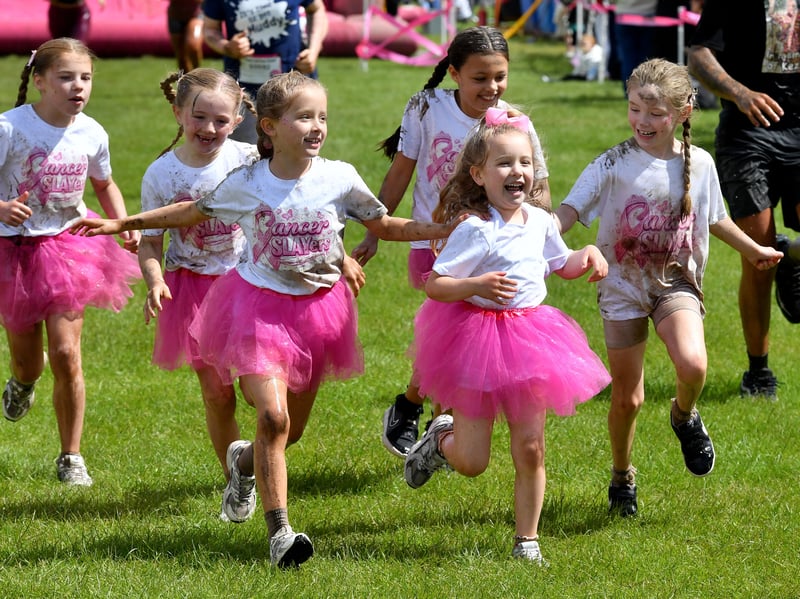 Race For Life Pretty Muddy event at Sandwell Valley Park.