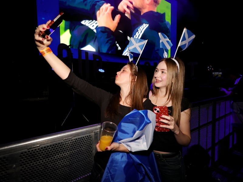 Getting ready to celebrate at the Hydro