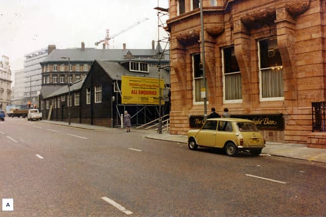 King Street looking towards East Parade in April 1979. The Hotel Metropole is in the foreground right.