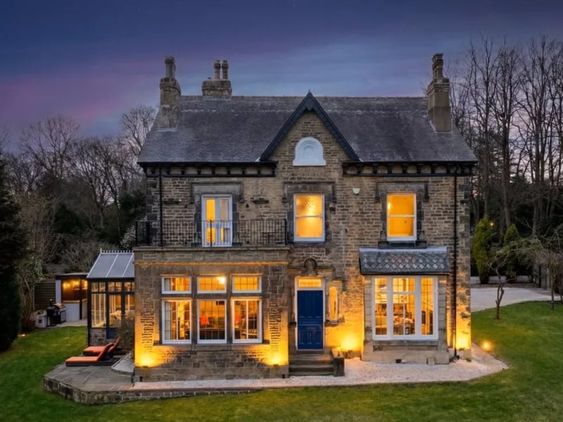This fabulous nine-bedroom family home is located on a prime corner plot in leafy Rounday, one of Leeds' most desirable suburbs, with gardens to three sides. It boasts a stunning front living room, bursting with charming period features, including original flooring, decorative coving and elegant wall panelling. The lush grounds, including a handmade garden bar, complete with electricity, are perfect for entertaining.