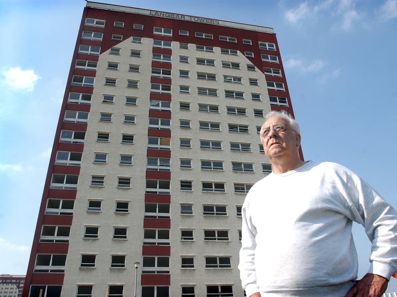 Jimmy Walker, chairman of the Swarcliffe and Stanks Tenants and Residents Association, pictured in September 2003.