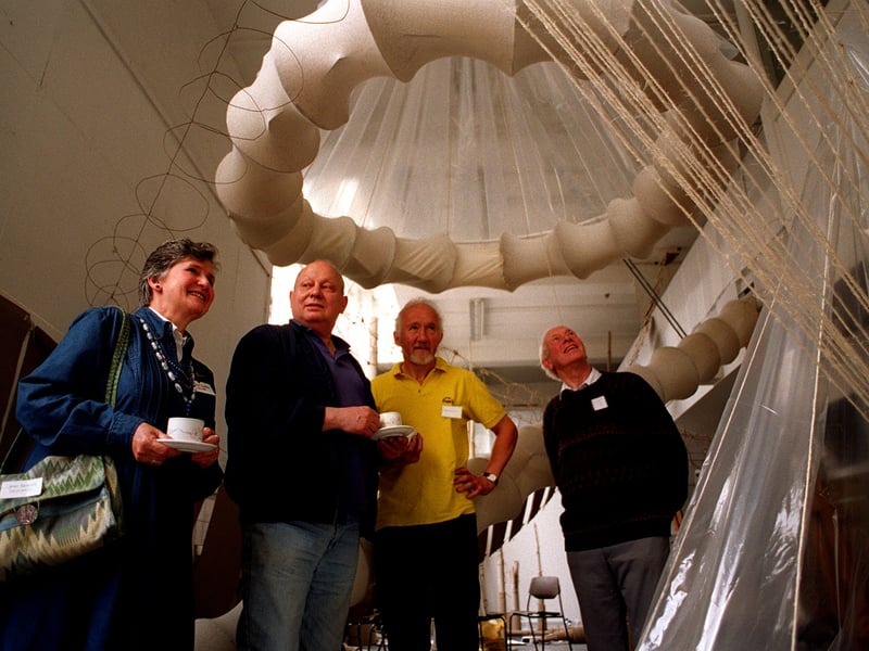 Some of the former pupils of Leeds College of Art and Design who attended a reunion. Pictured, from left, are Janet Rawlins, Victor Newsome, Trevor Edmands and Eric Fisher